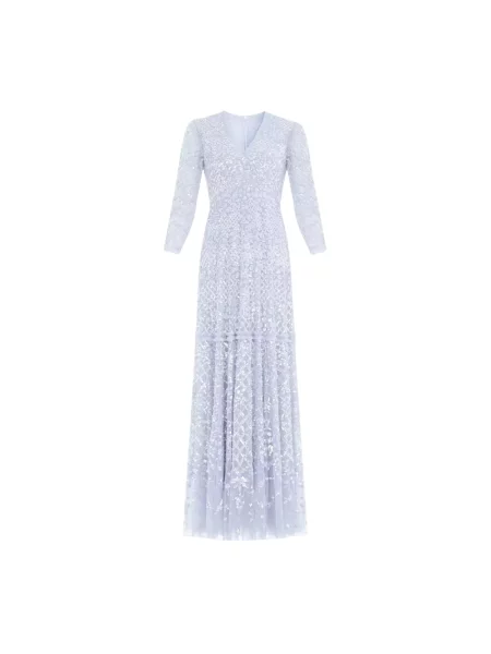 Sukienka maxi Needle & Thread niebieska