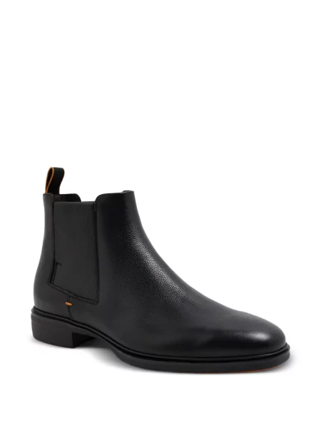 Botine chelsea Santoni din piele negru