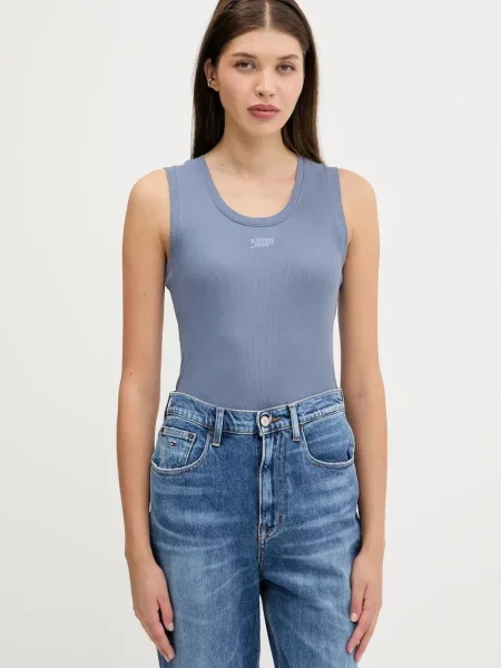 Топ Tommy Jeans бежово