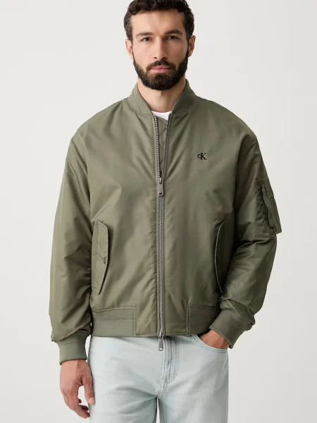 Calvin Klein Jeans bomber ανδρικό πράσινο