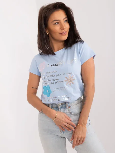 Bluză Fashionhunters albastru
