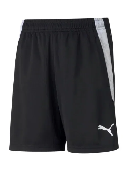 PUMA Pantaloni sport TeamLiga negru alb