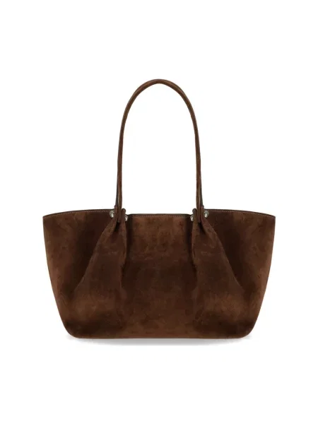 Torba podróżna Weekend Max Mara skórzana brązowa