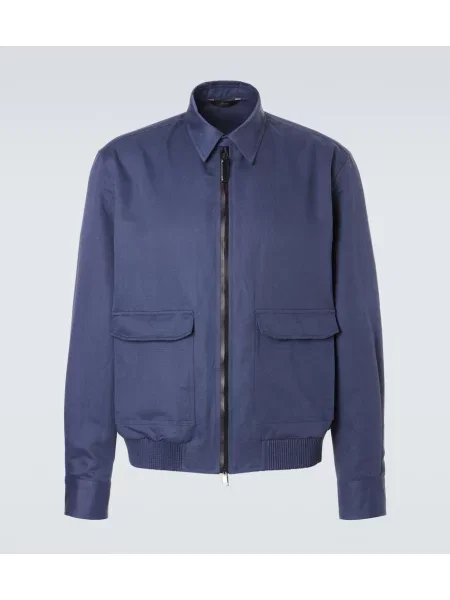 Geacă Brioni de in albastru