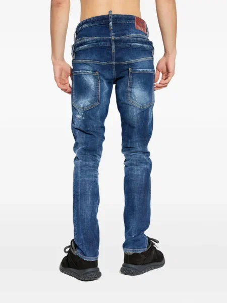 Blugi Dsquared2 zdrențuiți albastru