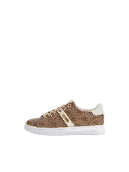 Sneakersy Guess z logo beżowe