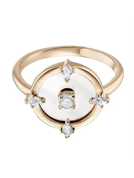 Pierścionek Swarovski różowy