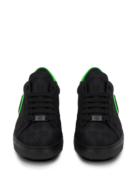 Sneakerși Philipp Plein din jacard negru