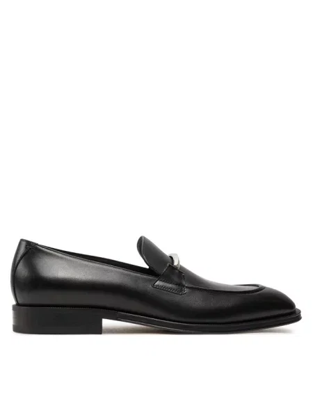 Loafersy BOSS czarne