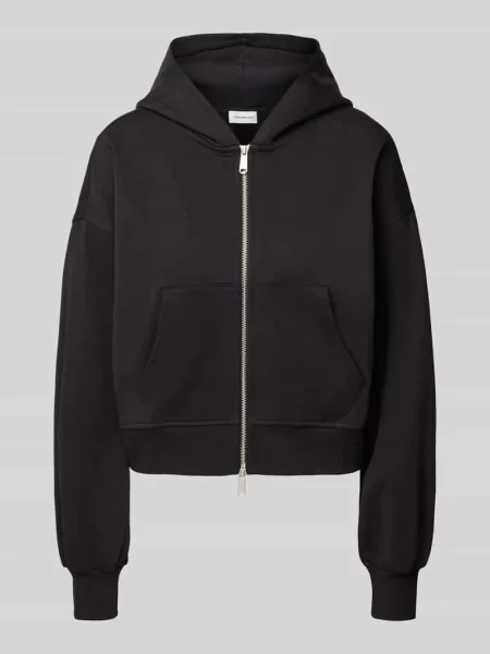 Bluza rozpinana oversized z kapturem Calvin Klein Jeans czarna