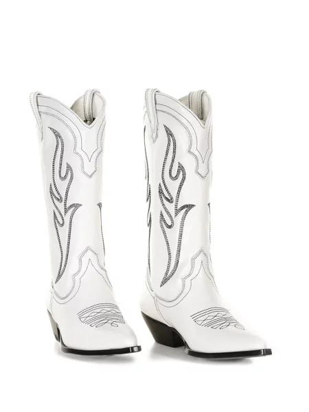 Botine Sonora cowboy alb