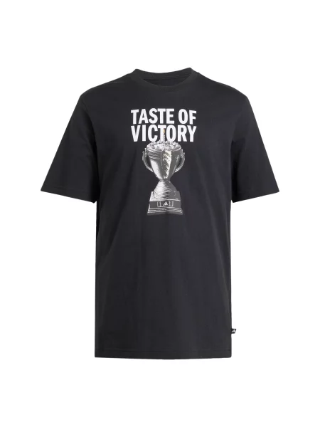 ADIDAS SPORTSWEAR Tricou funcțional Taste Of Victory Cake gri închis / negru alb