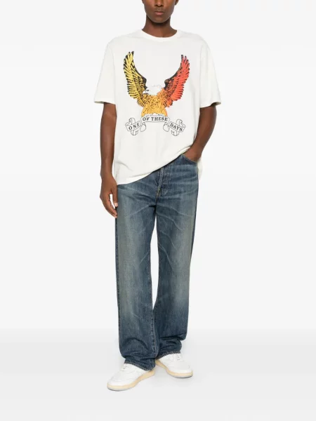 Tricou One Of These Days cu imagine alb