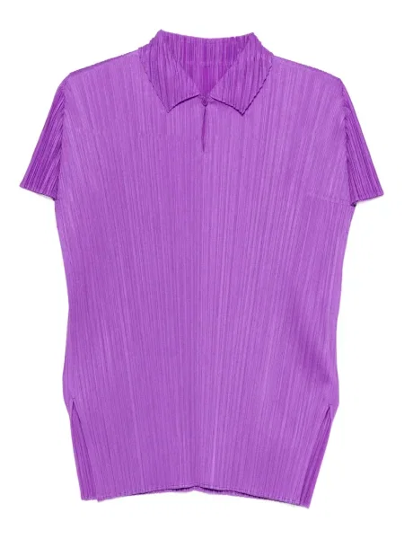 Polo Pleats Please Issey Miyake plisat violet