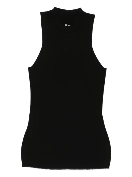 Žebrovaný top Rick Owens černý