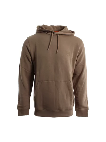 Bluza z kapturem Boss beżowa