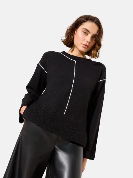 Friends Like These Pulover negru alb