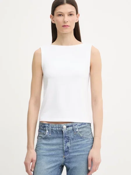 Top Levi's z dekoltem w łódkę biały