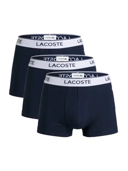 Bokserki Lacoste ze stretchu niebieskie