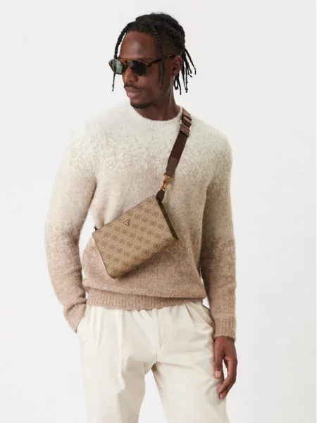 Τσάντα Guess μπεζ