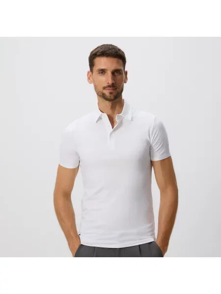 Reserved Polokošile střihu slim bílá