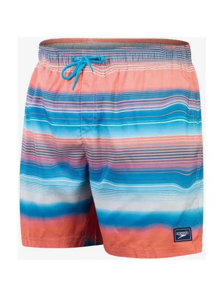 Bokserki Speedo Placement Leisure 14 cali niebiesko-czerwone. S czerwone