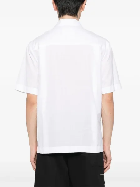 Polo Jil Sander în carouri alb