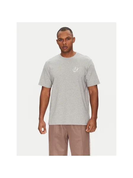 Adidas Póló Loose Fit szürke