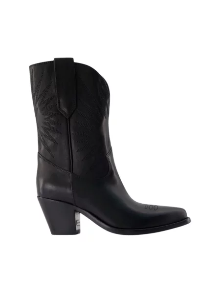 Botki Golden Goose skórzane czarne