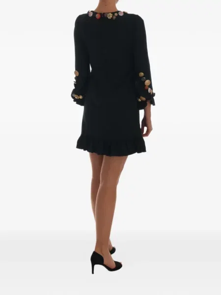 Rochie mini Dolce & Gabbana cu volane verde