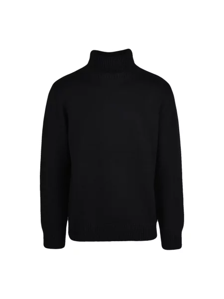 Sweter z golfem Add wełniany czarny