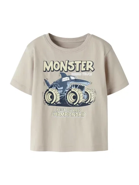 NAME IT Tricou NMMVANYO opal / albastru porumbel / gri alb