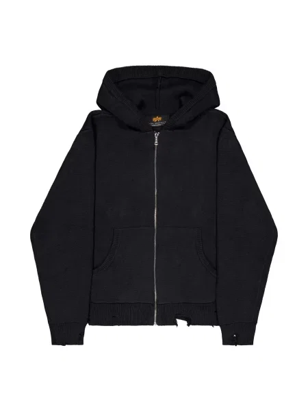 ALPHA INDUSTRIES Kardigan černá