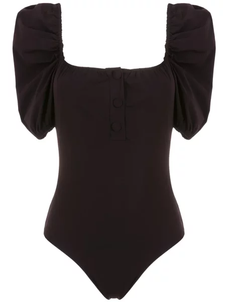 Costum de baie Clube Bossa cu mâneci bufante negru