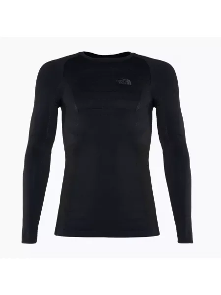 Tricou mânecă lungă The North Face cu decolteu în U negru