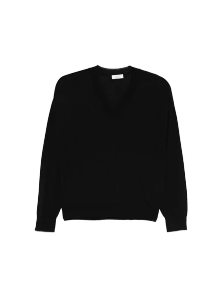 Sweter Peserico z dekoltem w serek czarny