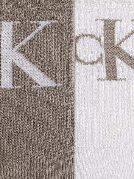 Calvin Klein Jeans ponožky dámske s bavlnou biela