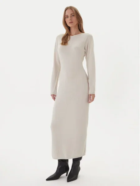 Kontatto Rochie tricotată Écru