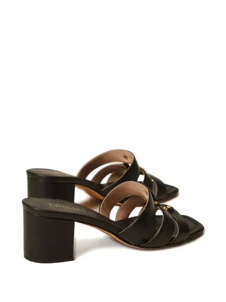 Sandale Twinset din piele negru