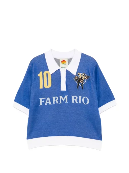 Tricou polo Farm Rio albastru