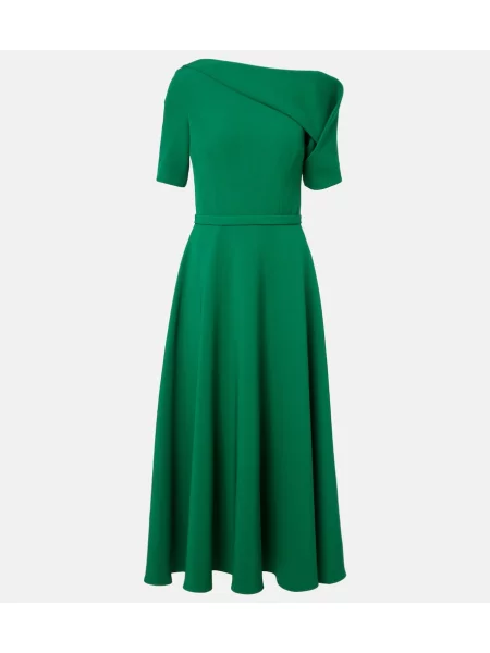 Rochie de cocktail Safiyaa drapată verde