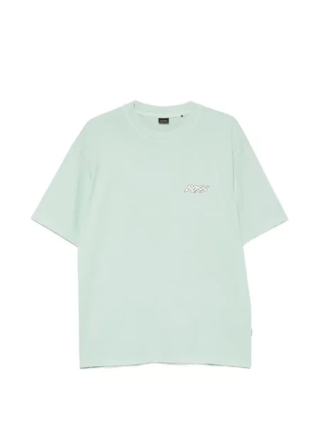 Tricou Boss cu imagine verde