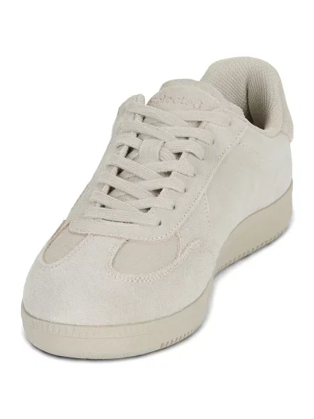 Pantofi Selected din piele de căprioară bej