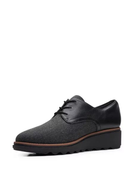 Σκαρπίνια derby Clarks Originals με κορδόνια με δαντέλα μαύρο