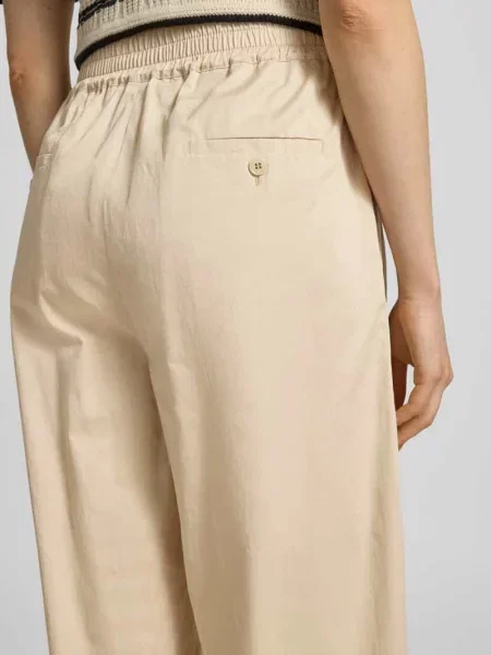 Spodnie o kroju regular fit szerokość z czystej bawełny model GOLFO' Weekend Max Mara
