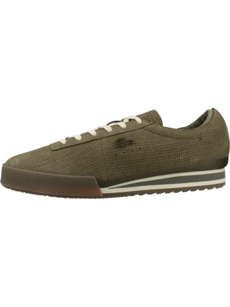 Sneakersy Lacoste skórzane zielone