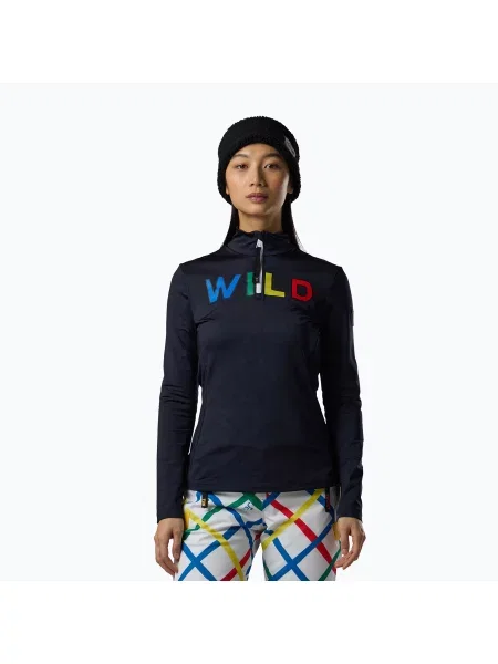 Bluză termoactivă pentru femei Rossignol JCC Quarter Zip First Layer black negru
