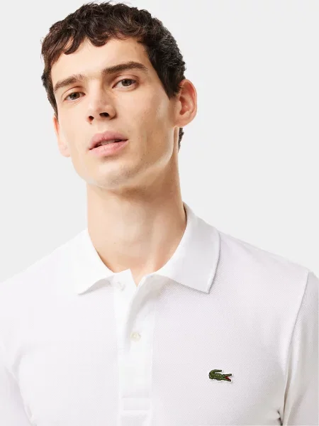 Поло Lacoste белое