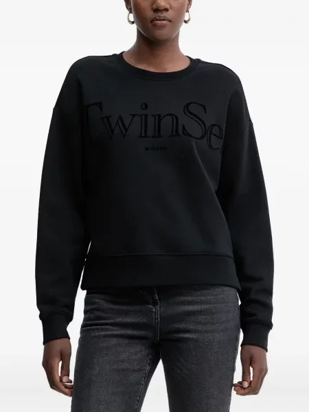 Hanorac Twinset cu imagine negru
