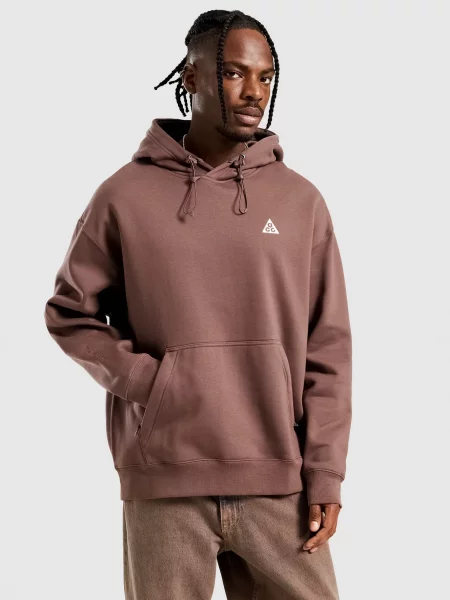Nike Bluza Z Kapturem U Acg Tuff Flc Po brązowa
